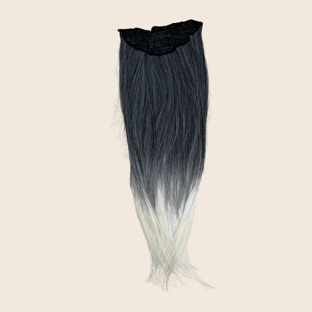 Ombré preto e prata