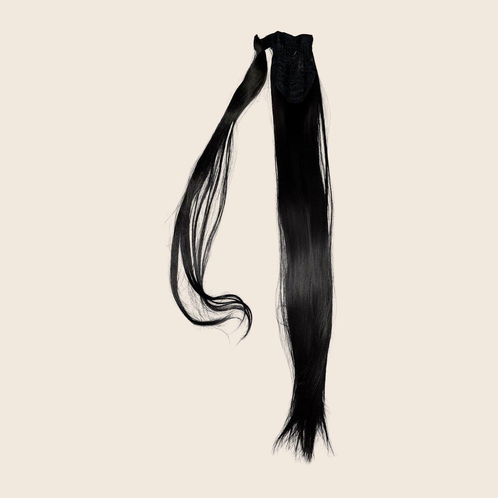 Rabo de cavalo liso preto